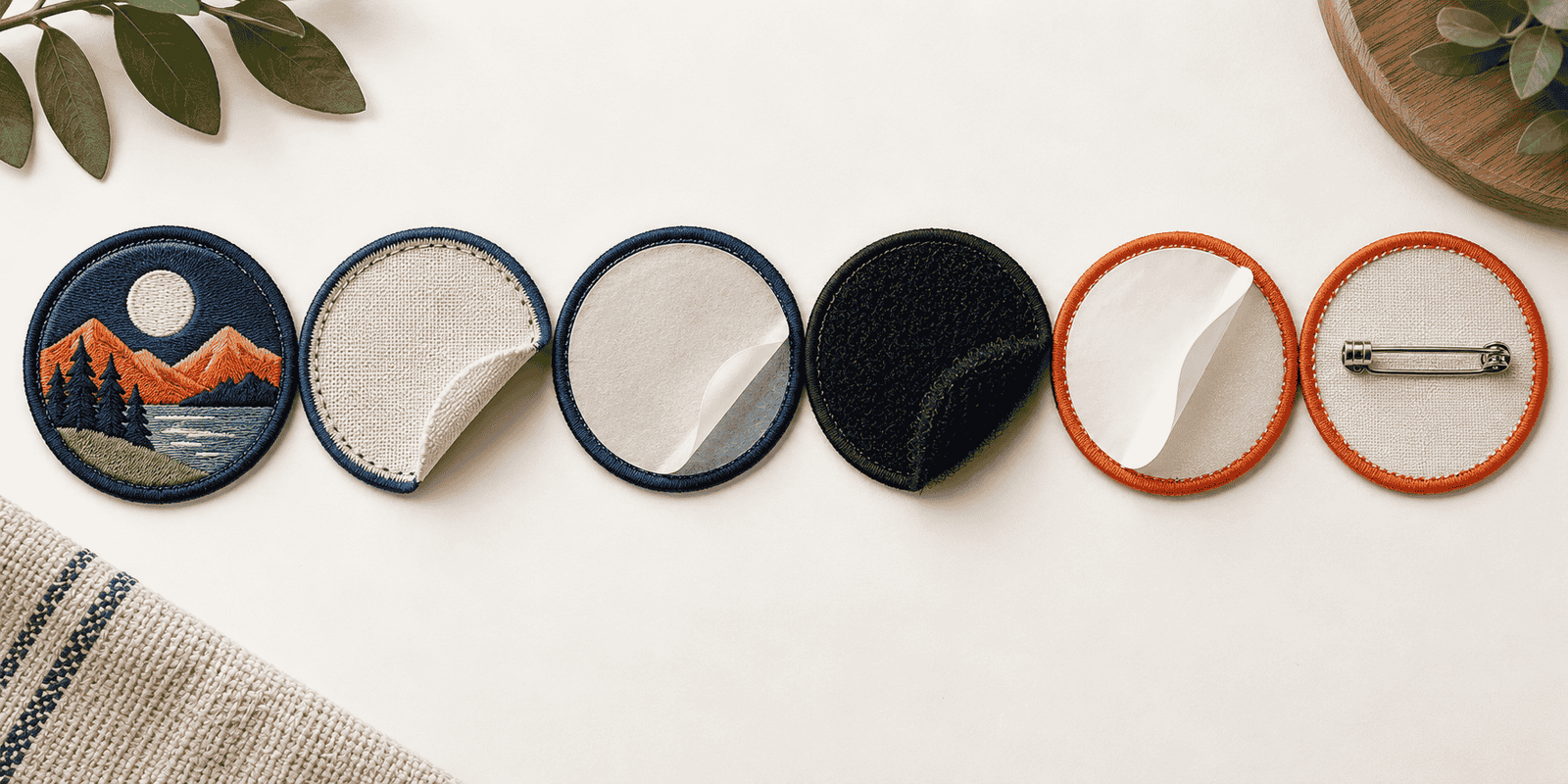 Comparison of merrowed and cut-edge borders for embroidered patches
